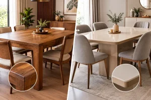 میز ناهارخوری چوبی بخرم یا MDF؟